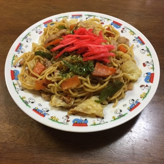 野菜たっぷり⭐焼きそば〜お袋の味〜